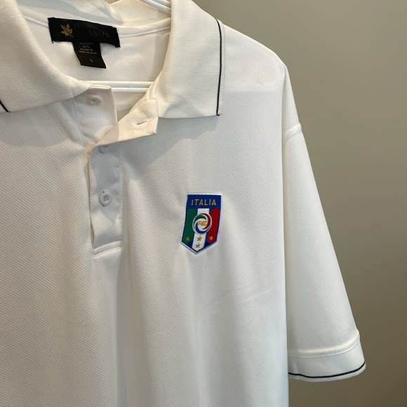 Italian White Golf shirt - Picture 4 of 6